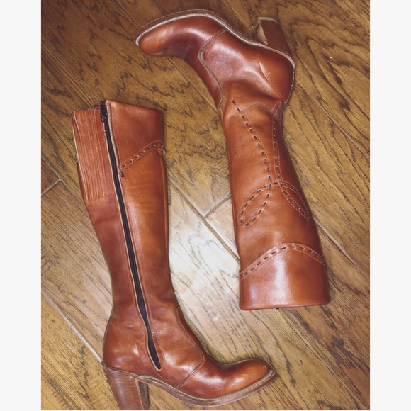 dingo Shoes - Dingo Tall Brown Boots Cowboy Western Vintage Sz 5